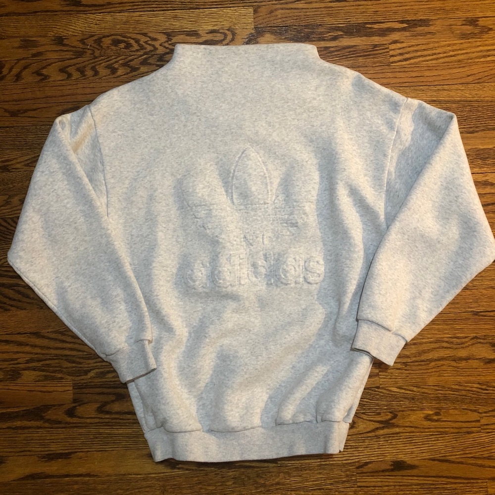 Adidas unisex mock neck sweatshirt